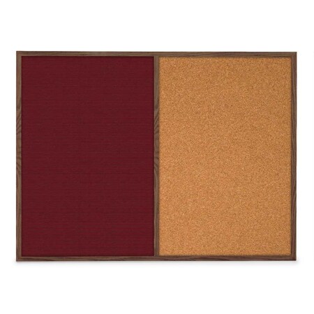 United Visual Products Slim Style Indoor Enclosed Corkboard, 48 UVRDS48SBH-GOLD-PEARL